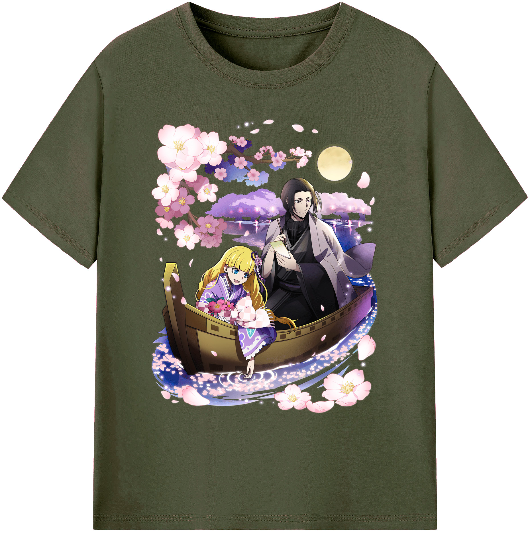 （画像用） 文豪ストレイドッグス Bungo Stray Dogs 綿100％ メンズ半袖Tシャツ｜肌触りやわらか＆通気性